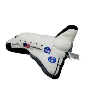 Vintage 90s Y2K Fiesta NASA Space Shuttle Atlantis Plushie Pillow Science READ